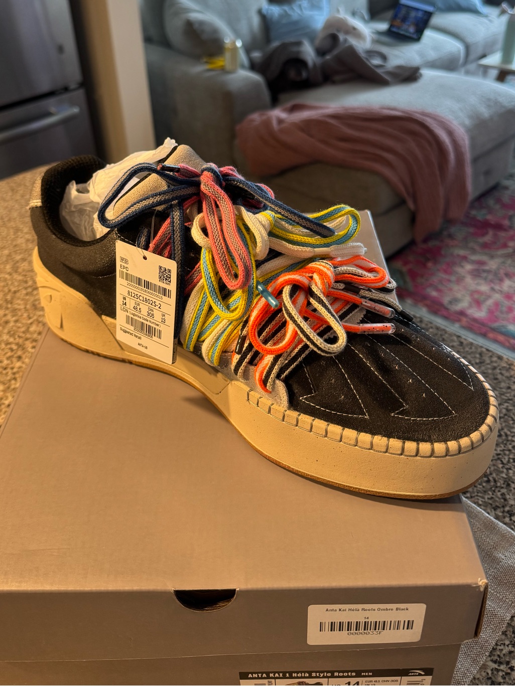 Anta Kai 1 Hela Sneakers Ombr Black - Size M14